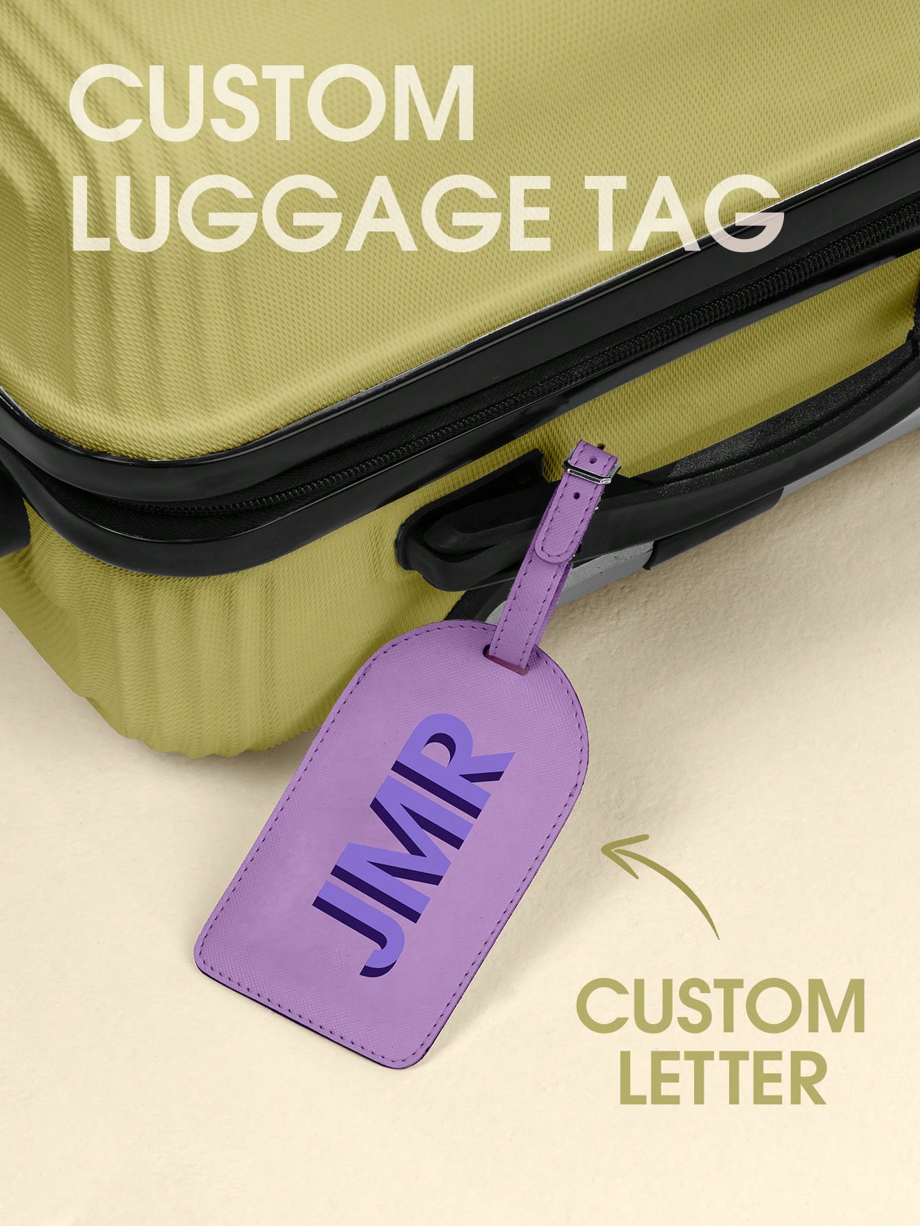Travel Accessories For Women - Kişiselleştirilmiş Baş Harfli Bagaj Etiketi Özel
