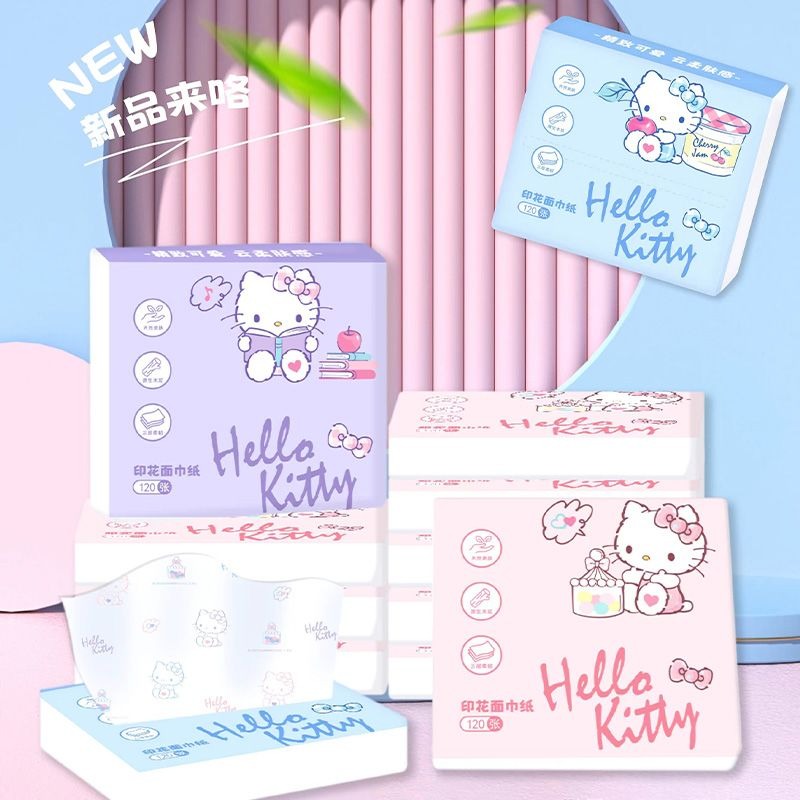 Travel Accessories In Japan - Yeni Hello Kitty Çantalı Mendiller 6'lı