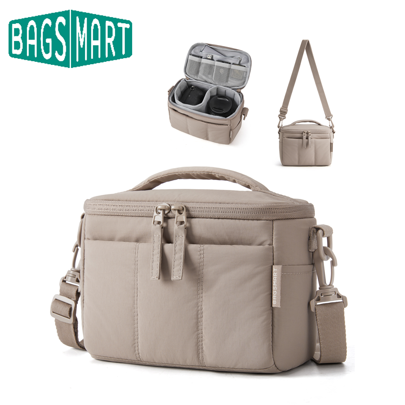 Camera Bag Travel - BAGSMART Dolgulu Kamera Omuz Çantası Ayarlanabilir