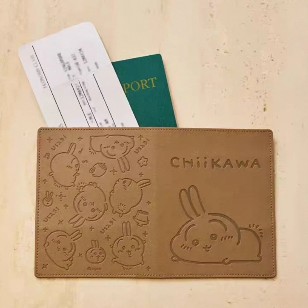 Travel Accessories In Japan - Kawaii Deri Bagaj Etiketi Altın Damgalı