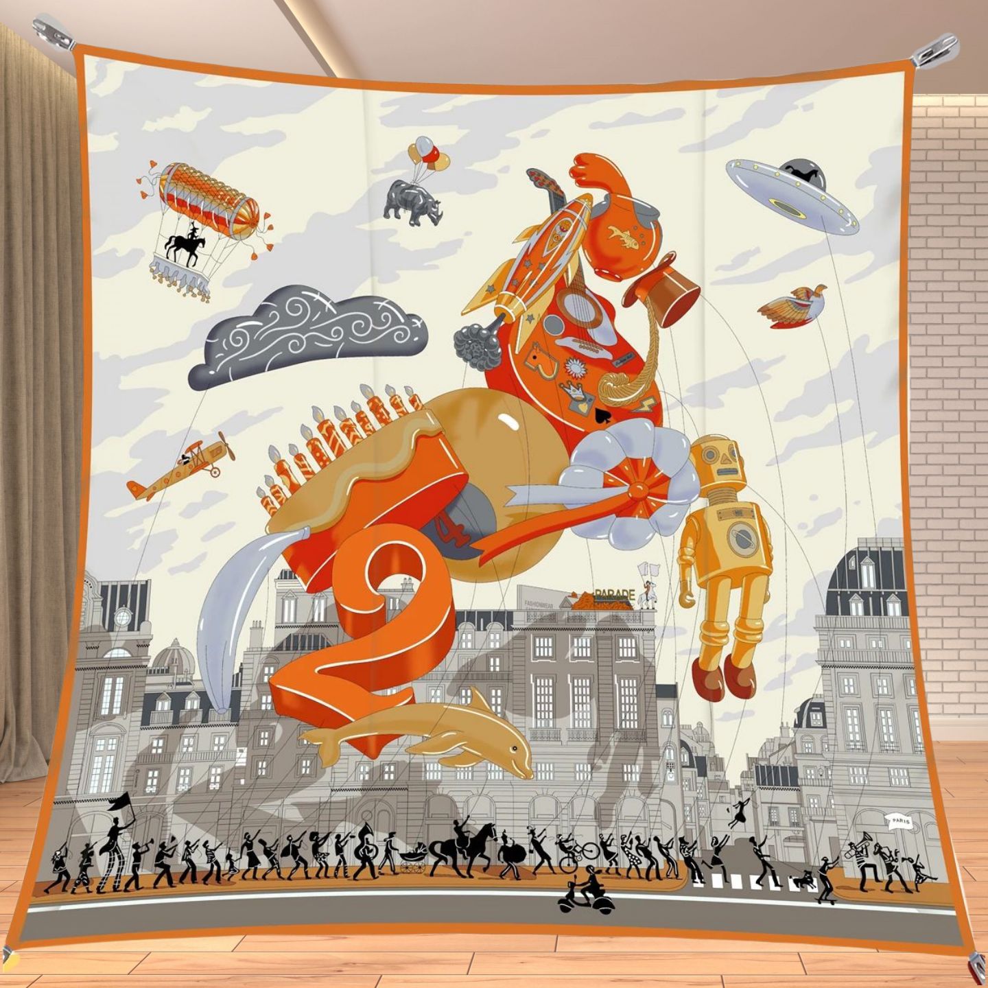 Travel Accessories For Women - 90cm dimi ipek benzeri kare eşarp