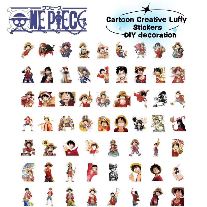 Sticker Luggage Decorative - One Piece anime karakteri Luffy çizgi