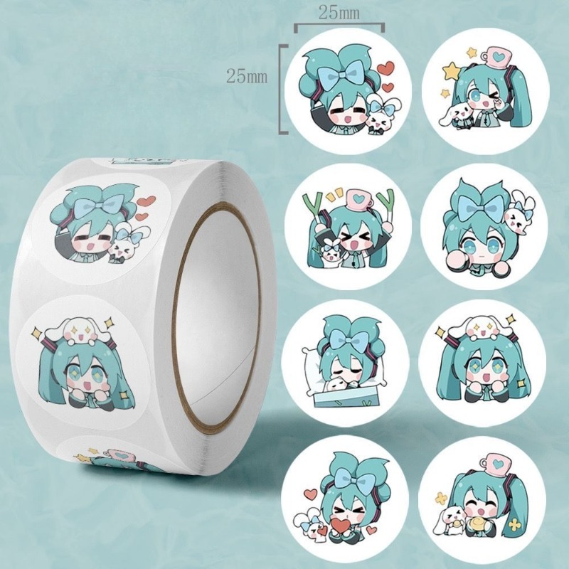 Sticker Luggage Decorative - Estetik Şirin Hatsune Miku Çıkartmaları, Günlük,
