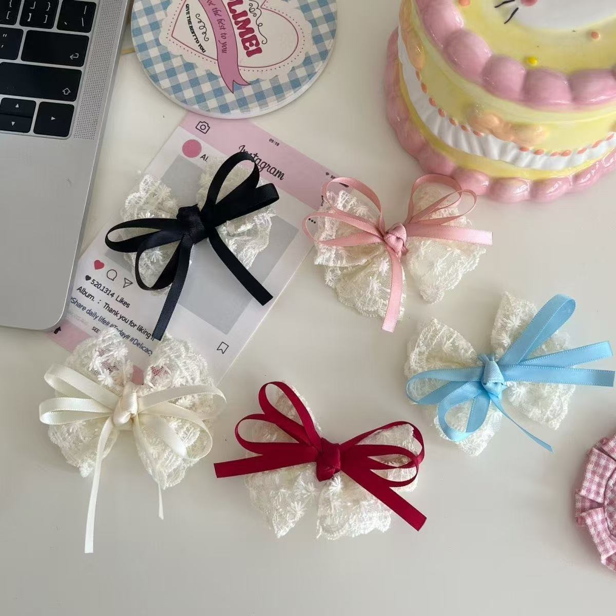 2 adet zarif dantel yay tokala - Travel Accessories Designer incelemesi ve fiyatı