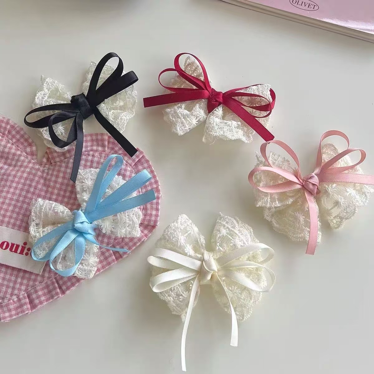 2 adet zarif dantel yay tokala - Travel Accessories Designer incelemesi ve fiyatı