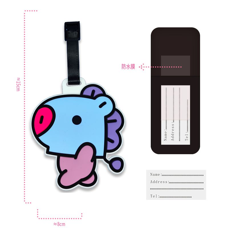 BT21 çizgi film sevimli anahta - Travel Accessories Gear incelemesi ve fiyatı