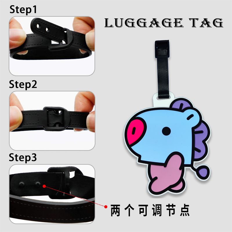 BT21 çizgi film sevimli anahta - Travel Accessories Gear incelemesi ve fiyatı