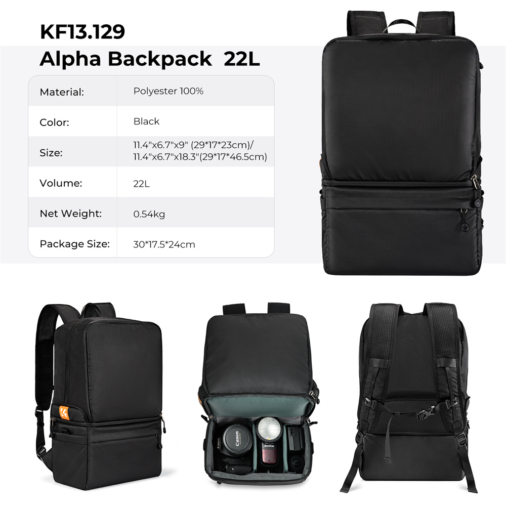 K&F CONCEPT 22L Kamera Sırt Ça - Camera Bag Travel incelemesi ve fiyatı