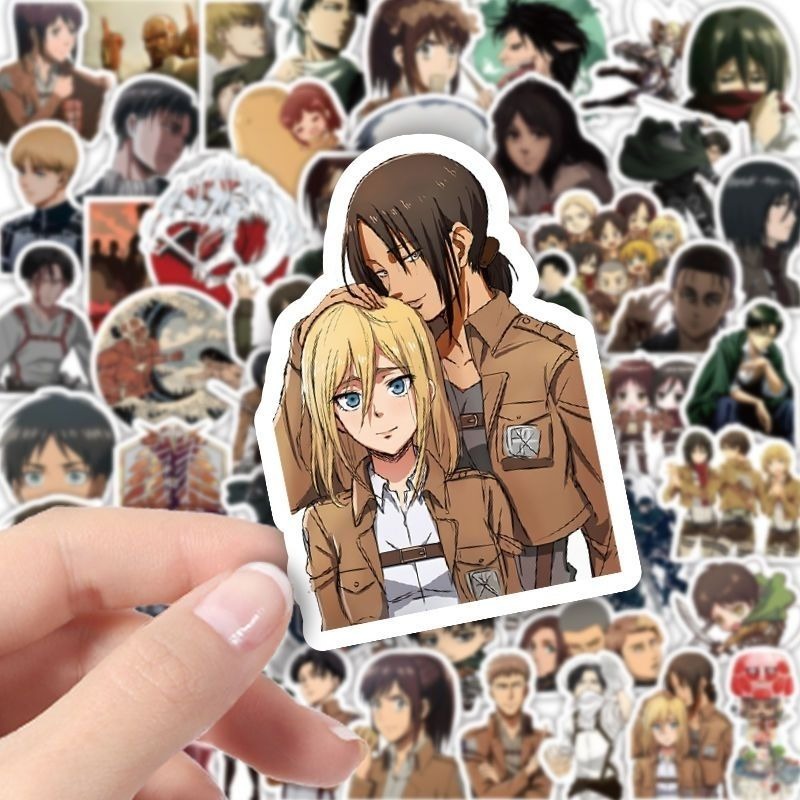 60 adet Titan Anime çıkartmala - Sticker Luggage Decorative incelemesi ve fiyatı