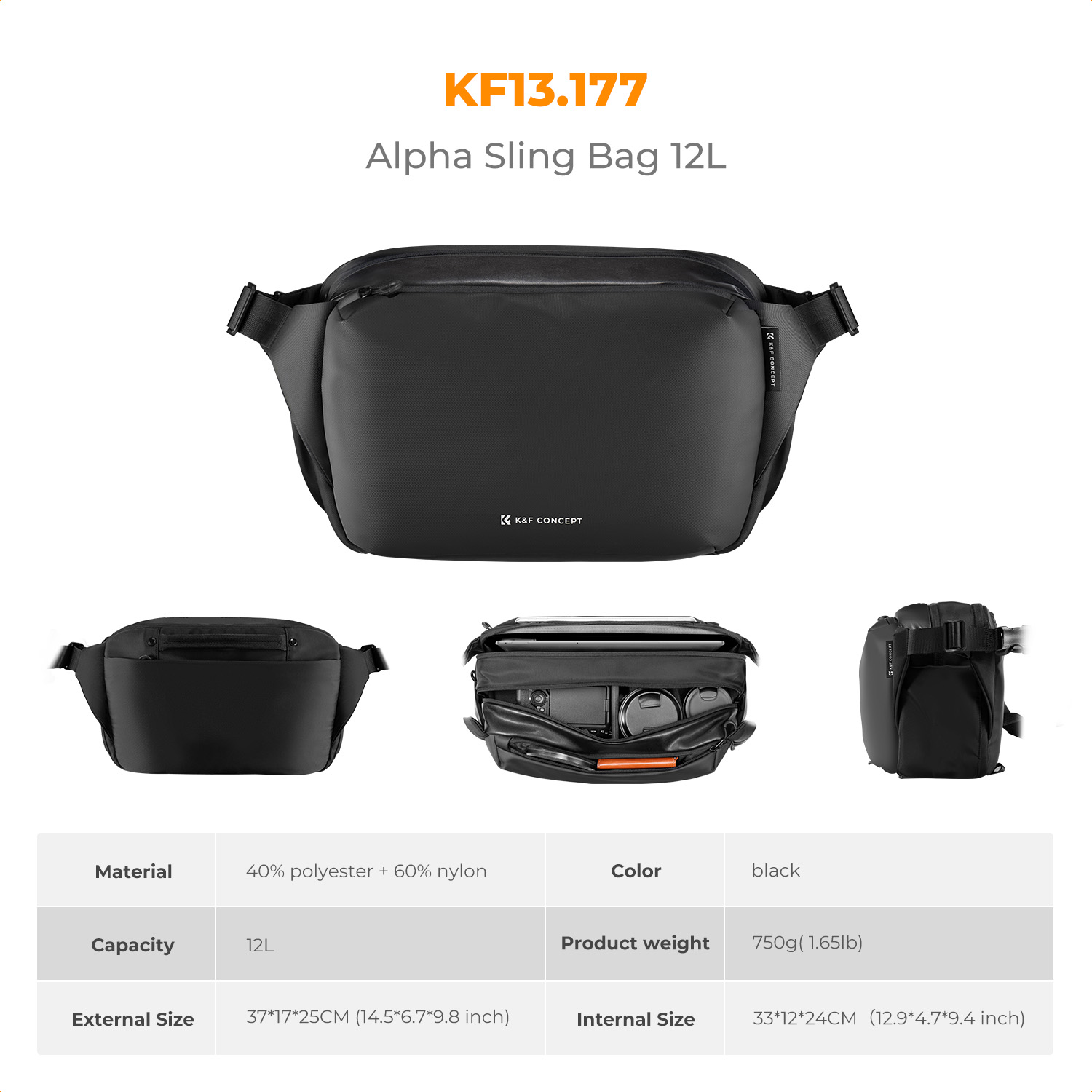K&F CONCEPT 12L/10L Kamera ask - Camera Bag Travel incelemesi ve fiyatı