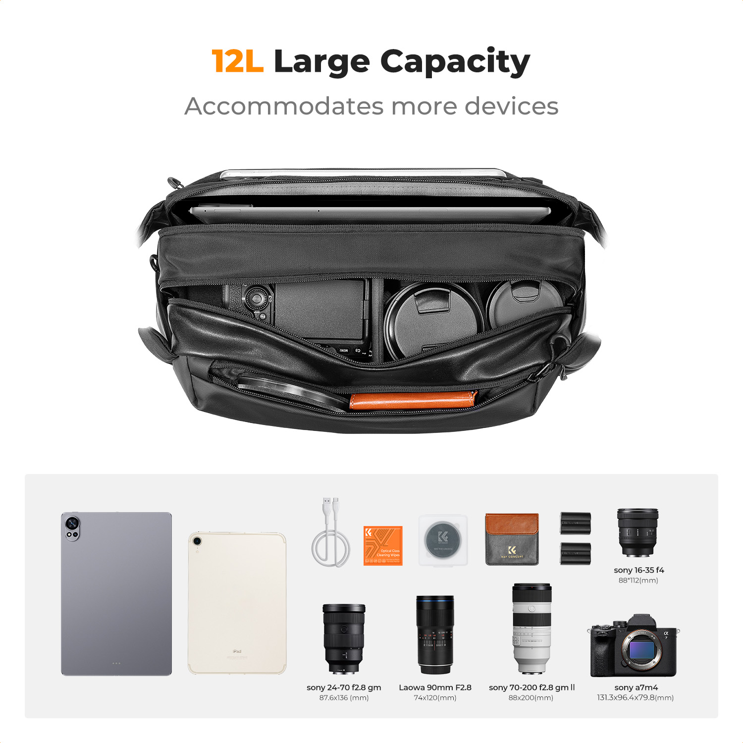 K&F CONCEPT 12L/10L Kamera ask - Camera Bag Travel incelemesi ve fiyatı