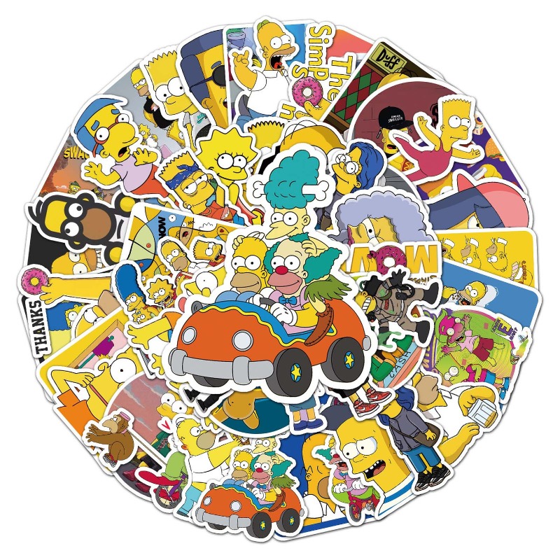 Yeni Yaratıcı Simpson Çıkartma - Sticker Luggage Decorative incelemesi ve fiyatı