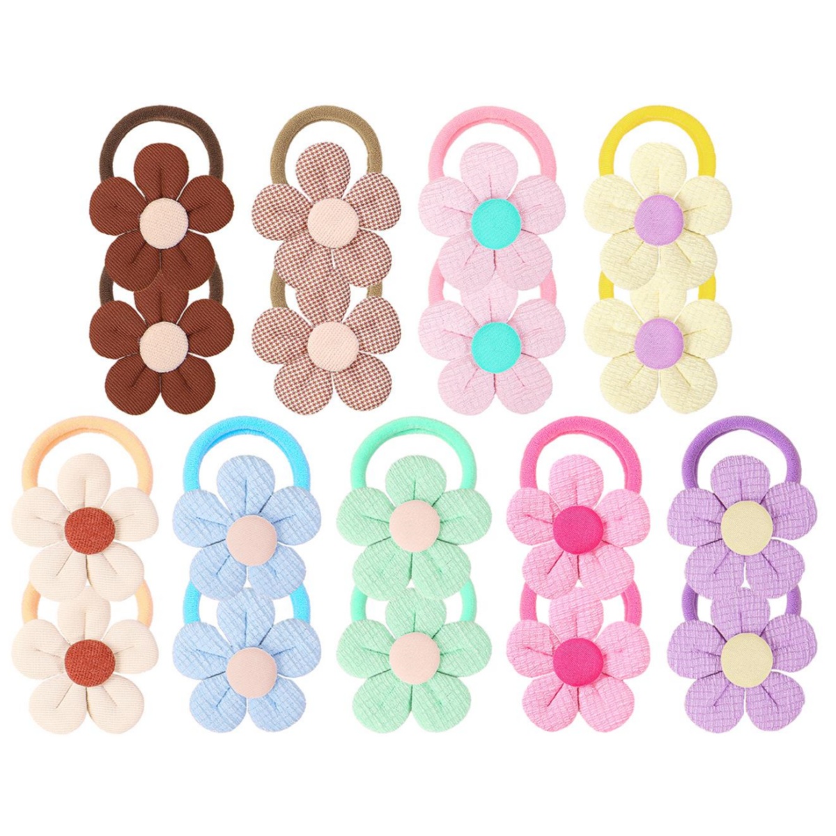 18 adet ayçiçeği saç bağları ç - Travel Accessories Girls incelemesi ve fiyatı