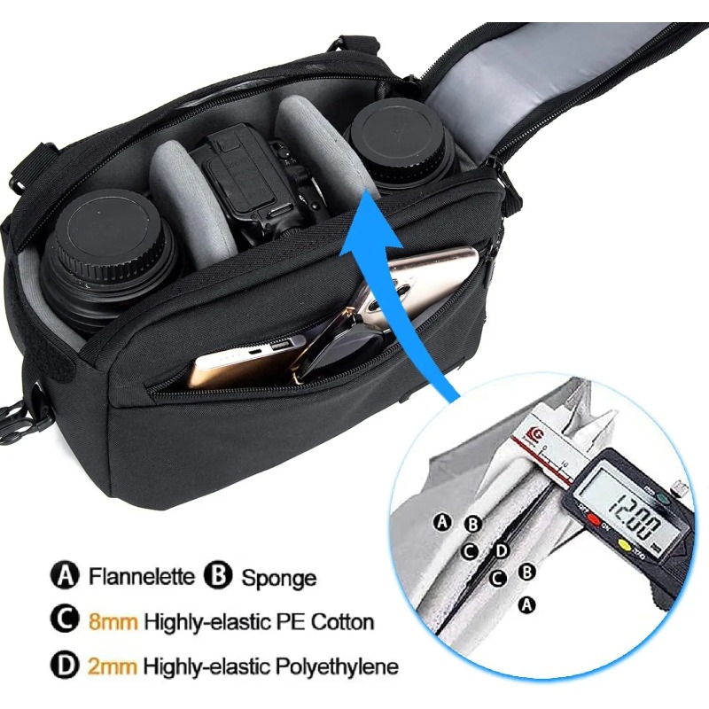 Su geçirmez Tek Omuz Askılı Ça - Camera Bag Travel incelemesi ve fiyatı